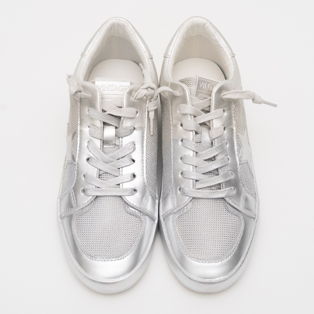 Vintage Havana Dynamic Silver‎ Sneakers Size 10 - Picture 7 of 9